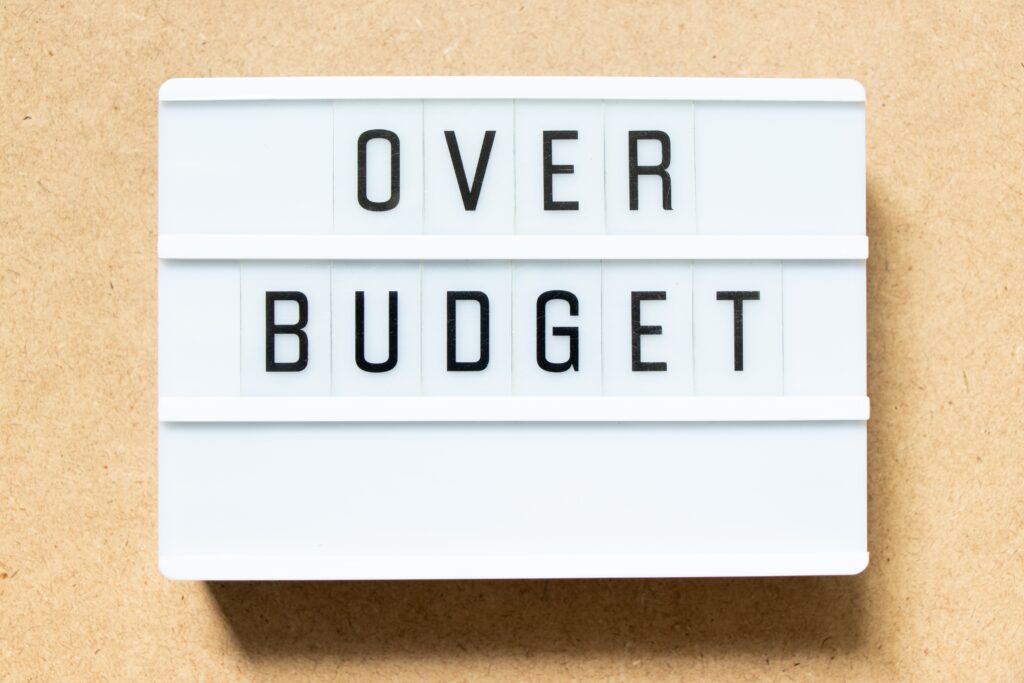 予算オーバー